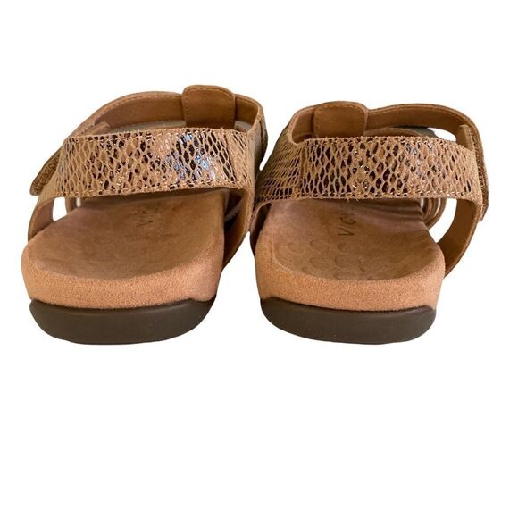 Women's Vionic Snakeskin Tan Harissa Sandals Size 6 - Picture 4 of 8